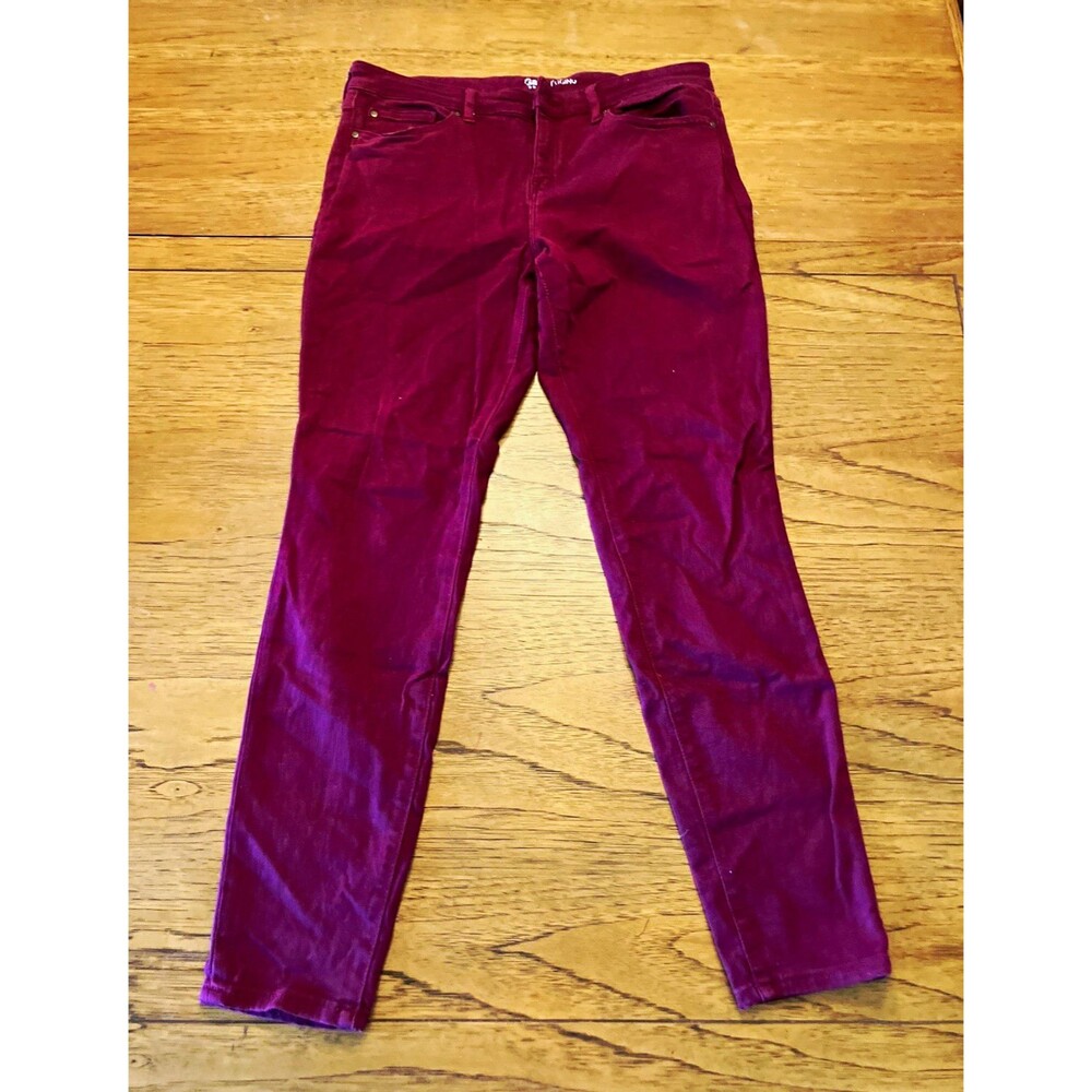 Gap Women’s Burgundy Solid Skinny Pants Size 10